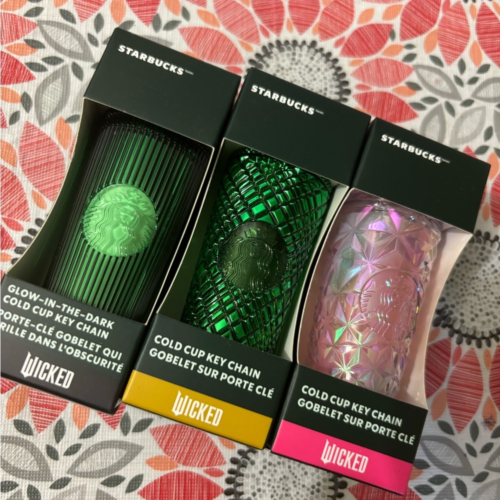 Wicked starbucks key chains